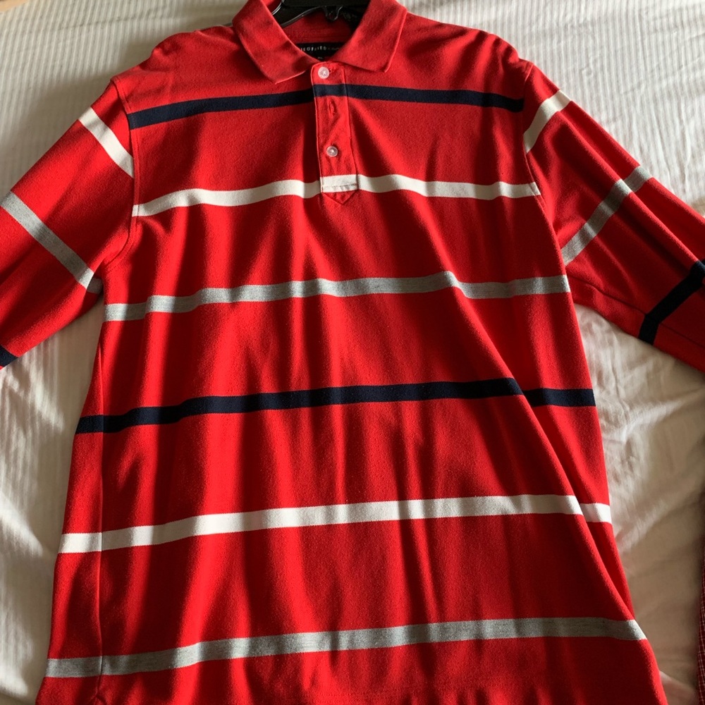 Red Long Sleeve polo shirt by Siegfried